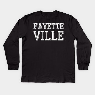 FAYETTEVILLE ARKANSAS Kids Long Sleeve T-Shirt